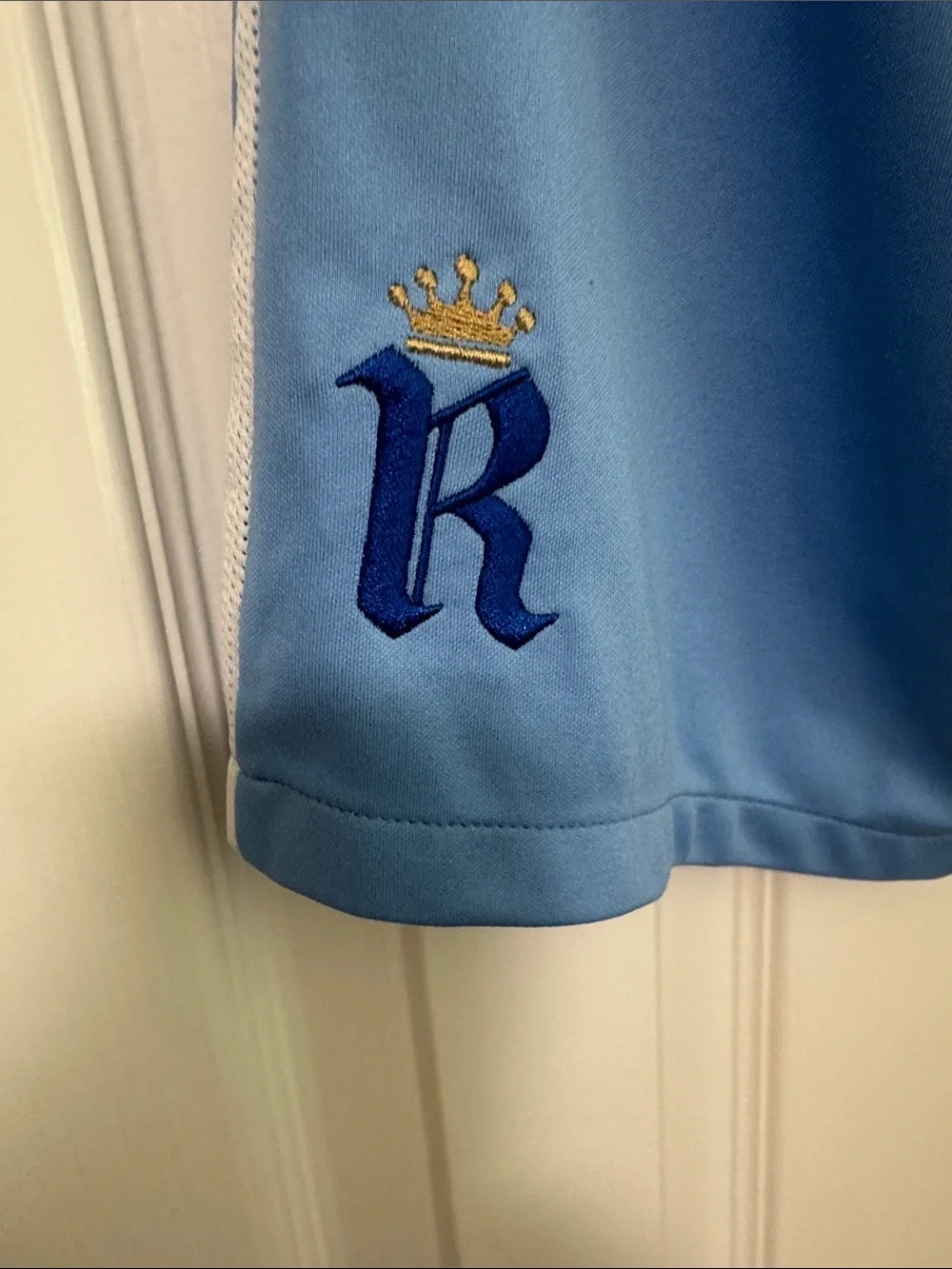 Nike Boys Royals Sky Blue Athletic Shorts with White Swoosh